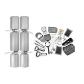 50 x 13.5" Deluxe Silver Glitter Catering Cracker - Honesty Sales